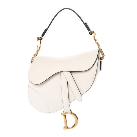 saddle bag dior white|dior saddle bag original.